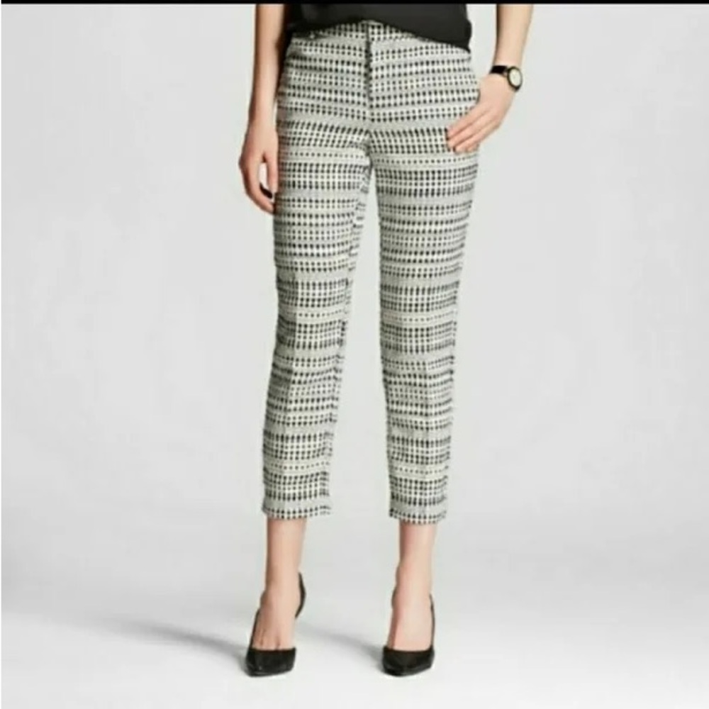 Jacquard ankle dress pants